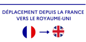 Déplacement depuis la France vers le Royaume-Uni