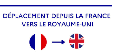 Déplacement depuis la France vers le Royaume-Uni