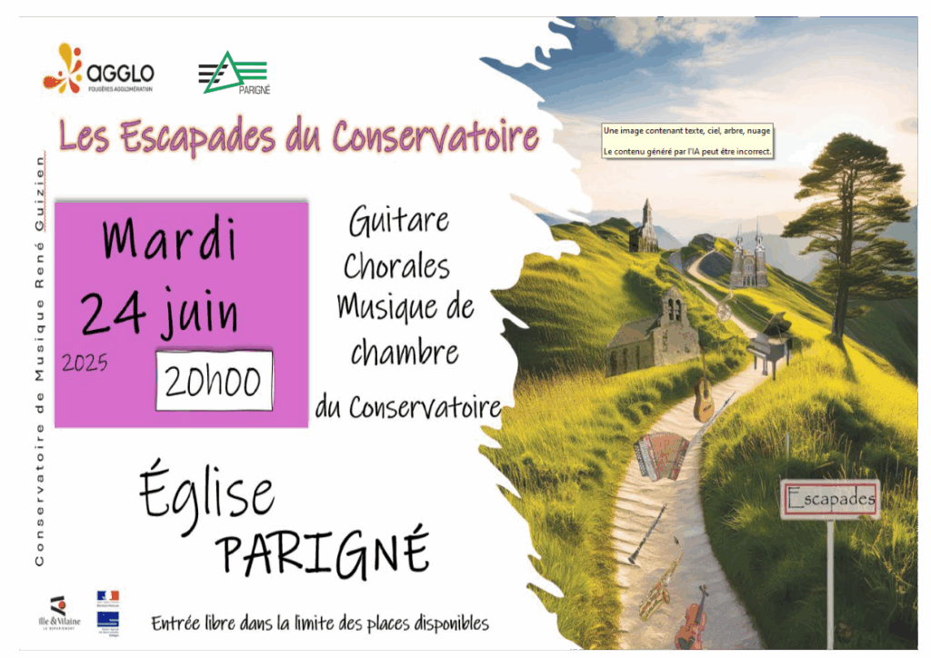 Les escapades du conservatoire 24/06/2025 à l’église