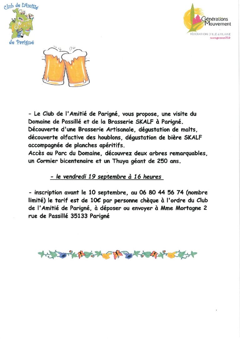 Visite du domaine de Passillé – Brasserie SKALF