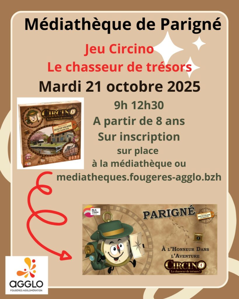 Médiathèque : Jeu CIRCINO Le Chasseur de trésors
