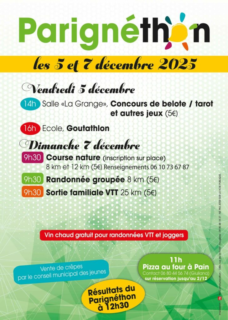 Téléthon les 5 et 7 décembre 2025