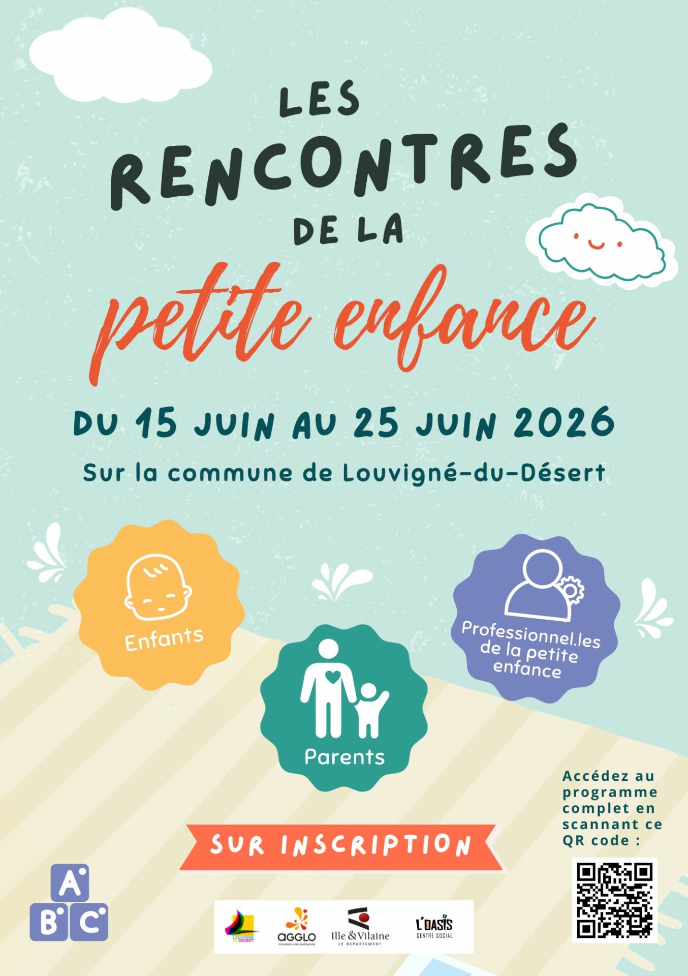 affiche les rencontres de la petite enfance