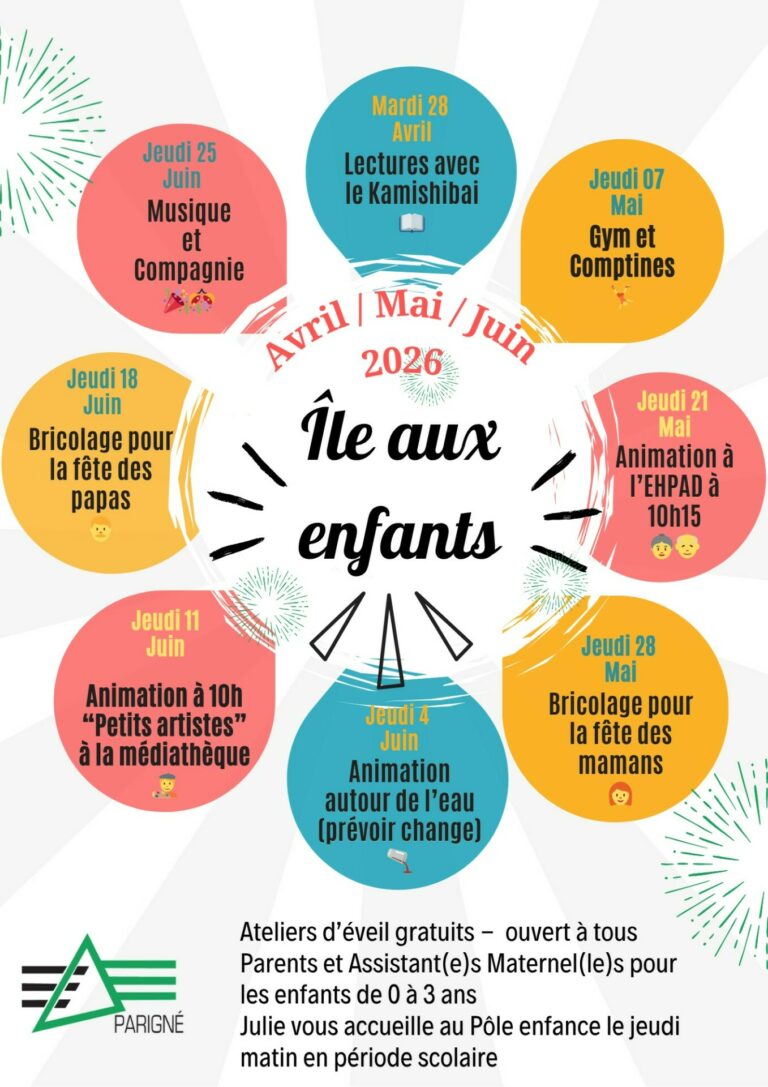 Ateliers Éveil mai-juin 2026